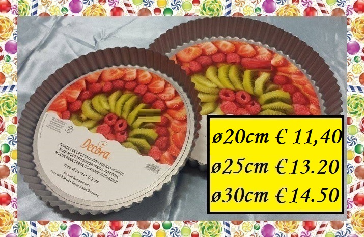 Stampo Crostata Con Fondo Mobile Top Quality Ø 30 Cm Decora